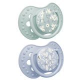 Lovi, smoczek uspokajający, silikonowy, dynamiczny, Blossom Blue, od 18 miesięcy, 2 sztuki - miniaturka zdjęcia produktu