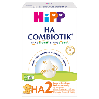 HiPP HA 2 Combiotik, mleko następne, po 6 miesiącu, 350 g USZKODZONE OPAKOWANIE - zdjęcie produktu