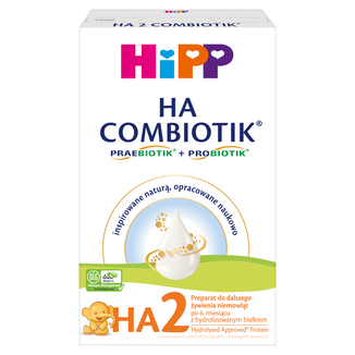 HiPP 2 HA Combiotik, preparat do dalszego żywienia niemowląt, po 6 miesiącu, 350 g - zdjęcie produktu