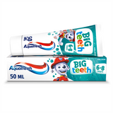 Aquafresh Big Teeth, pasta do zębów dla dzieci, 6-8 lat, Psi Patrol, 50 ml - miniaturka zdjęcia produktu