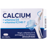 SEMA Lab Calcium + witamina D3 + witamina K2 MK-7, 60 tabletek twardych - miniaturka zdjęcia produktu