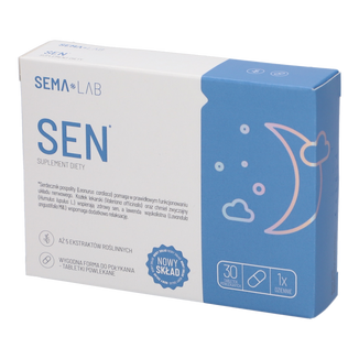 SEMA Lab Sen, 30 tabletek powlekanych USZKODZONE OPAKOWANIE - zdjęcie produktu