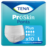 Tena Pants ProSkin, majtki chłonne, rozmiar L, 100-135 cm, Plus, 10 sztuk - miniaturka zdjęcia produktu