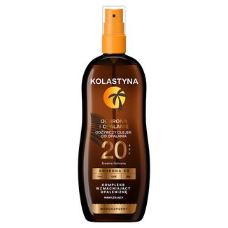Kolastyna Ochrona i Opalanie, odżywczy olejek do opalania w sprayu, SPF 20, 150 ml USZKODZONE OPAKOWANIE - zdjęcie produktu