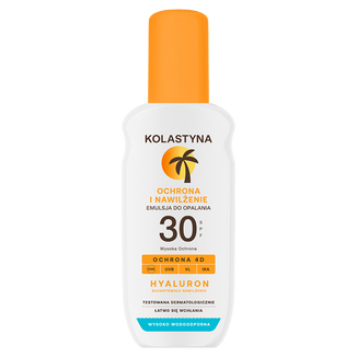 Kolastyna Ochrona i Nawilżenie, emulsja do opalania w sprayu, SPF 30, 150 ml - zdjęcie produktu
