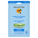 Kolastyna Po opalaniu, maska w płachcie, kwas hialuronowy i aloes, 20 ml - miniaturka zdjęcia produktu