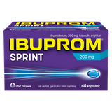 Ibuprom Sprint 200 mg, 40 kapsułek miękkich USZKODZONE OPAKOWANIE - miniaturka zdjęcia produktu