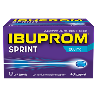 Ibuprom Sprint 200 mg, 40 kapsułek miękkich - zdjęcie produktu
