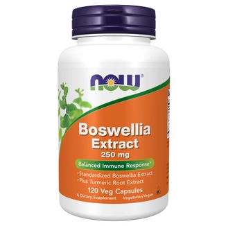 Now Foods Boswellia Extract 250 mg, kadzidłowiec z kurkumą, 120 kapsułek wegańskich - zdjęcie produktu