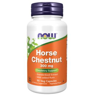 Now Foods Horse Chestnut 300 mg, ekstrakt z nasion kasztanowca, 90 kapsułek wegańskich - zdjęcie produktu