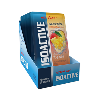 Activlab Isoactive, koncentrat napoju izotonicznego, mango-ananas, 20 saszetek - zdjęcie produktu