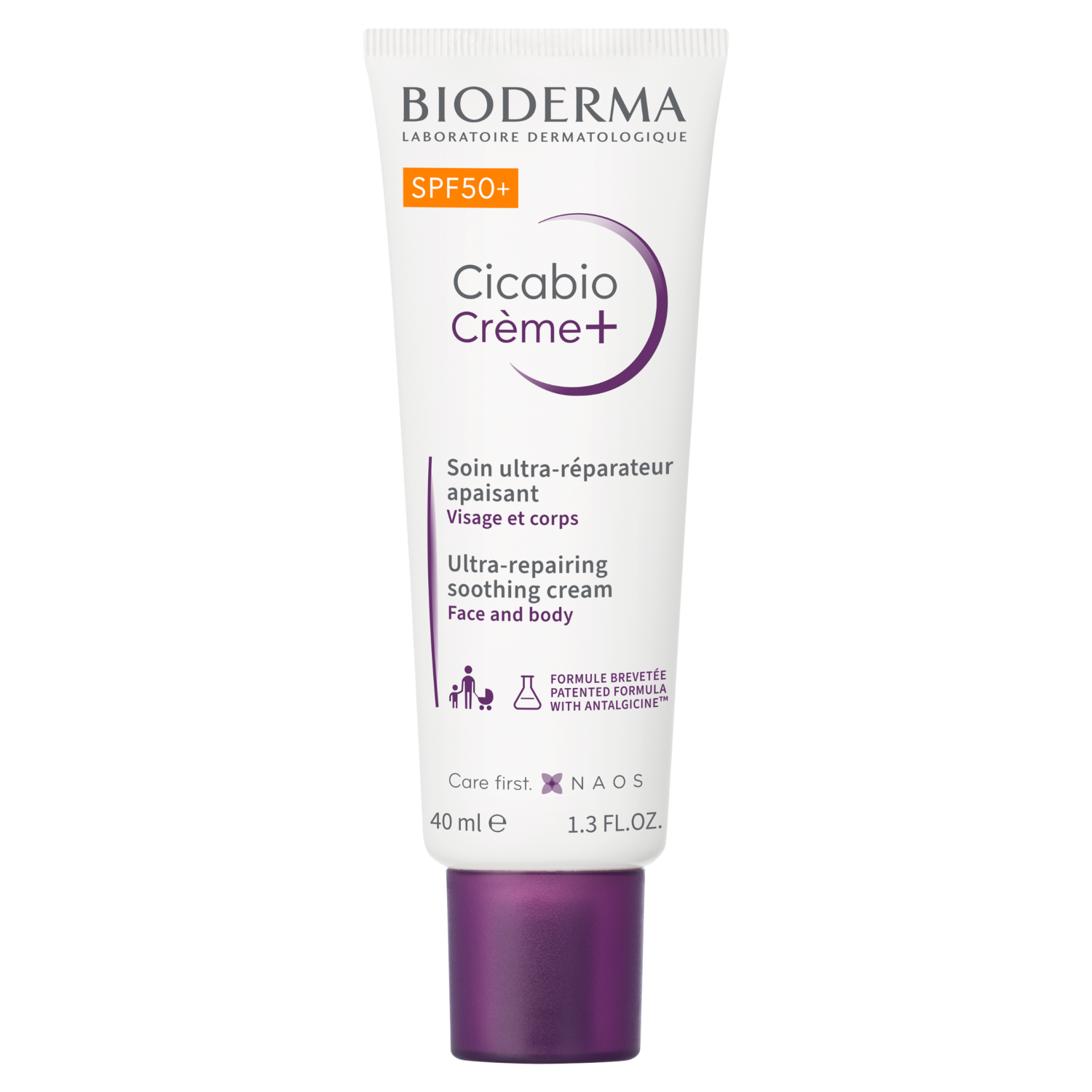 Bioderma Bioderma Cicabio Creme+, Creme beruhigend-aufbauend, SPF 50+, 40 ml — Inhaltsstoffe und Bewertung
