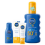 Zestaw Nivea Sun Kids Protect & Care, spray ochronny dla dzieci, SPF 50+, 200 ml + krem ochronny do twarzy, SPF 50, 50 ml + balsam do opalania, SPF 30, 30 ml gratis - miniaturka 2 zdjęcia produktu