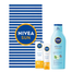 Zestaw Nivea Sun Sensitive, krem ochronny do twarzy dla skóry wrażliwej, SPF 50, 50 ml + balsam po opalaniu przedłużający opaleniznę, 200 ml + ręcznik plażowy gratis - miniaturka 2 zdjęcia produktu