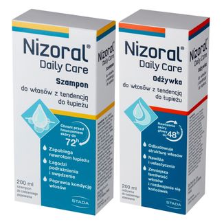 Zestaw Nizoral Daily Care, szampon do włosów z tendencją do łupieżu, 200 ml +  odżywka do włosów, 200 ml - zdjęcie produktu