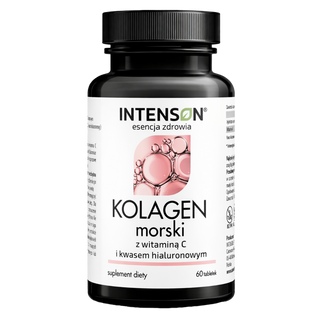 Intenson Kolagen Morski + Hialuron + Witamina C, 60 tabletek - zdjęcie produktu
