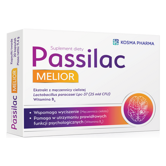 Kosma Pharma Passilac Melior, 20 kapsułek KRÓTKA DATA - zdjęcie produktu
