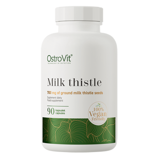 OstroVit Milk Thistle Vege, ostropest plamisty, 90 kapsułek - zdjęcie produktu