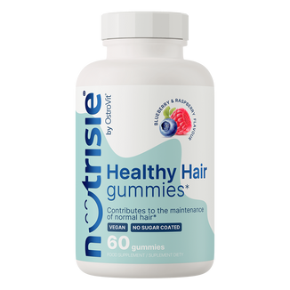 OstroVit Healthy Hair Koala Gummies, smak jagodowo-malinowy, 60 sztuk - zdjęcie produktu