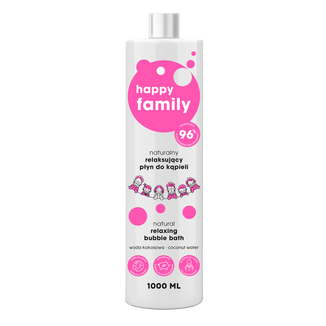 Happy Family, naturalny relaksujący płyn do kąpieli, 1000 ml - zdjęcie produktu
