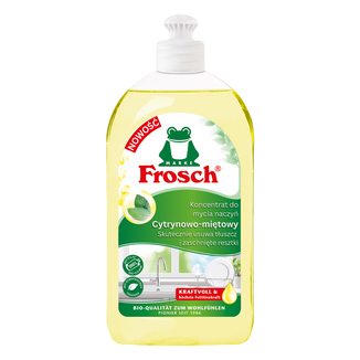 Frosch, koncentrat do mycia naczyń, cytrynowo-miętowy, 500 ml - zdjęcie produktu