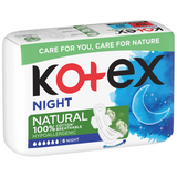 Kotex Natural, podpaski higieniczne, Night, 6 sztuk - miniaturka zdjęcia produktu