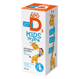 ApoD3 Kids Krople, witamina D3 600 j.m. dla dzieci od 1 roku, 10 ml USZKODZONE OPAKOWANIE - miniaturka zdjęcia produktu