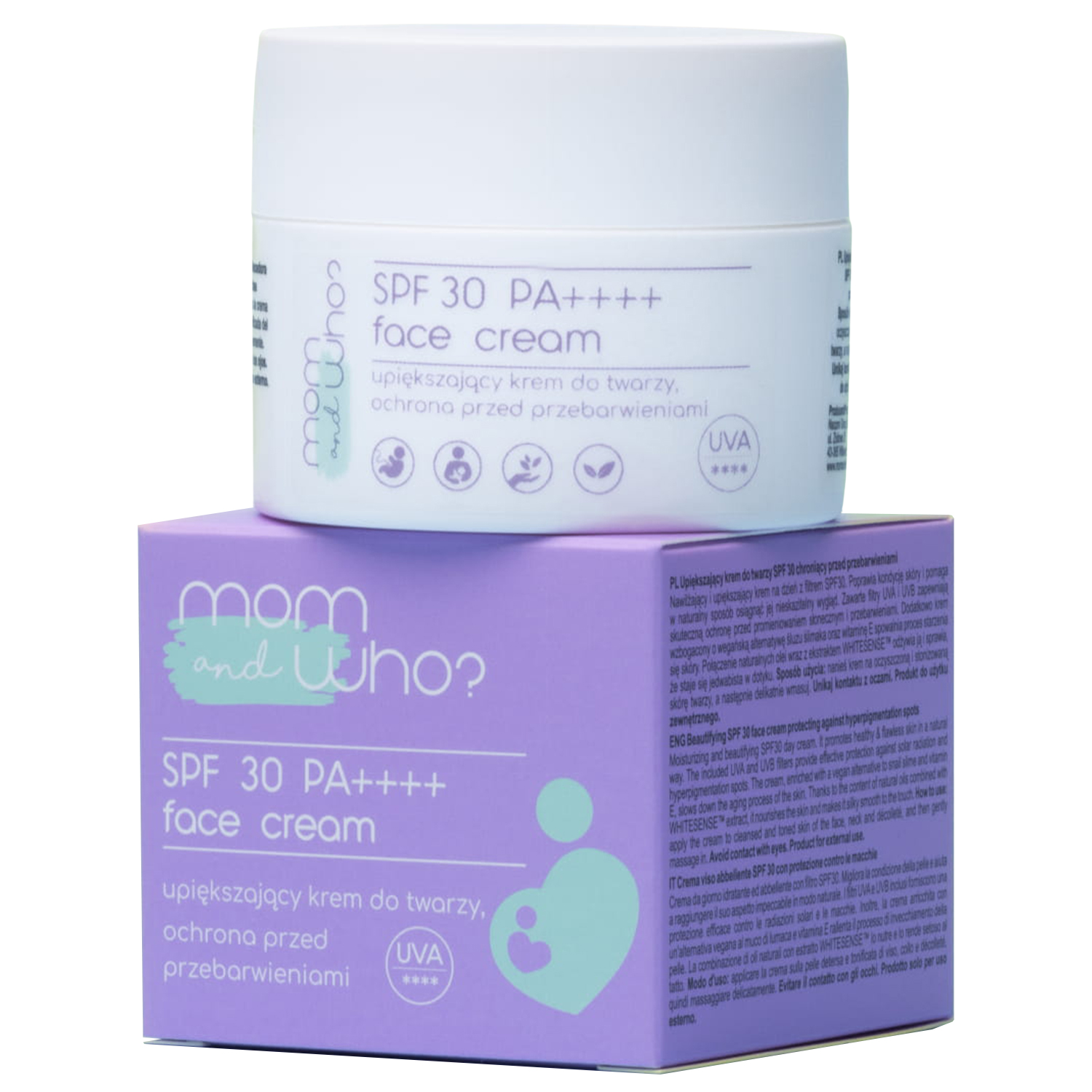Mom and Who, verschönernd Gesichtscreme, SPF 30, 50 ml