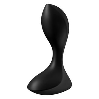 Satisfyer Backdoor Lover, wibrujący korek analny, czarny - zdjęcie produktu