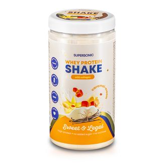 Supersonic, shake proteinowy z kolagenem, smak karmelowo-śmietankowy, bez laktozy, 560 g KRÓTKA DATA - zdjęcie produktu