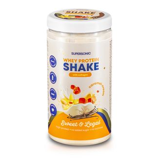 Supersonic, shake proteinowy z kolagenem, smak karmelowo-śmietankowy, bez laktozy, 560 g - zdjęcie produktu