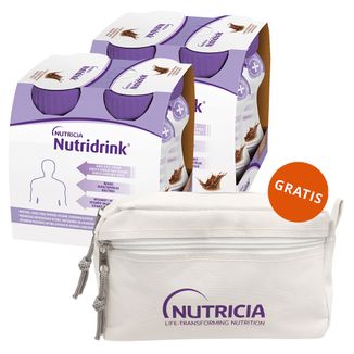 Zestaw Nutridrink, preparat odżywczy, smak czekoladowy, 8 x 125 ml + kosmetyczka gratis - zdjęcie produktu