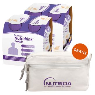 Zestaw Nutridrink Protein, preparat odżywczy, smak waniliowy, 8 x 125 ml + kosmetyczka gratis - zdjęcie produktu