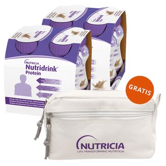 Zestaw Nutridrink Protein, preparat odżywczy, smak mokka, 8 x 125 ml + kosmetyczka gratis - zdjęcie produktu