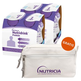 Zestaw Nutridrink Protein, preparat odżywczy, smak neutralny, 8 x 125 ml + kosmetyczka gratis - zdjęcie produktu