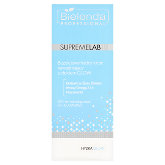 Bielenda Professional SupremeLAB Hydra Glow, bezolejowy hydro-krem nawadniający z efektem Glow, 50 ml - zdjęcie produktu