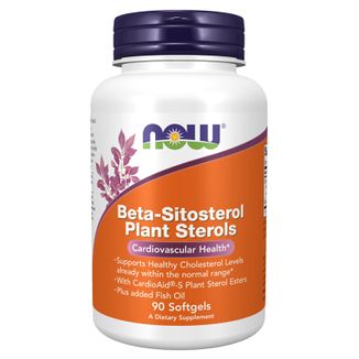 Now Foods Beta-Sitosterol Plant Sterols, 90 kapsułek miękkich - zdjęcie produktu