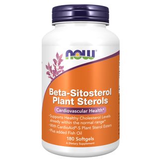 Now Foods Beta-Sitosterol Plant Sterols, 180 kapsułek miękkich - zdjęcie produktu