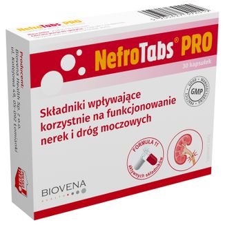 Nefrotabs Pro, 30 kapsułek USZKODZONE OPAKOWANIE Nefrotabs Pro, 30 kapsułek USZKODZONE OPAKOWANIE - zdjęcie produktu
