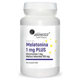 Aliness Melatonina 1 mg Plus, 100 tabletek vege - miniaturka zdjęcia produktu