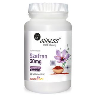 Aliness Szafran 30 mg, 90 tabletek vege - zdjęcie produktu