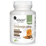 Aliness Cordyceps 400 mg, 90 kapsułek vege - miniaturka zdjęcia produktu