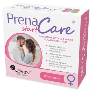 Aliness PrenaCare START dla kobiet, 60 kapsułek vege USZKODZONE OPAKOWANIE Aliness PrenaCare START dla kobiet, 60 kapsułek vege USZKODZONE OPAKOWANIE - zdjęcie produktu