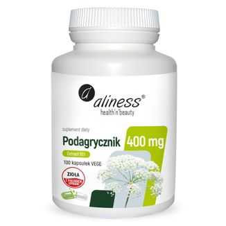 Aliness Podagrycznik ekstrakt 10:1 400 mg, 100 kapsułek vege - zdjęcie produktu