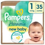 Pampers Harmonie, pieluchy, rozmiar 1, 2-5 kg, 35 sztuk - miniaturka zdjęcia produktu