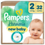 Pampers Harmonie 2 (4-8 kg), pieluchy, 32 sztuki - miniaturka  zdjęcia produktu