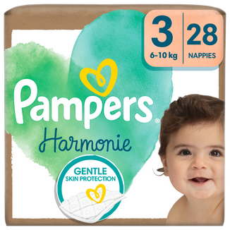 Pampers Harmonie 3 (6-10 kg), pieluchy, 28 sztuk - zdjęcie produktu