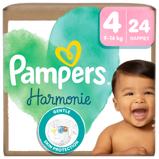 Pampers Harmonie 4 (9-14 kg), pieluchy, 24 sztuki - zdjęcie produktu