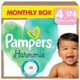 Pampers Harmonie 4 (9-14 kg), pieluchy, 174 sztuki - miniaturka zdjęcia produktu