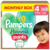 Pampers Harmonie Pants, pieluchomajtki, rozmiar 4, 9-15 kg, 168 sztuk - miniaturka zdjęcia produktu